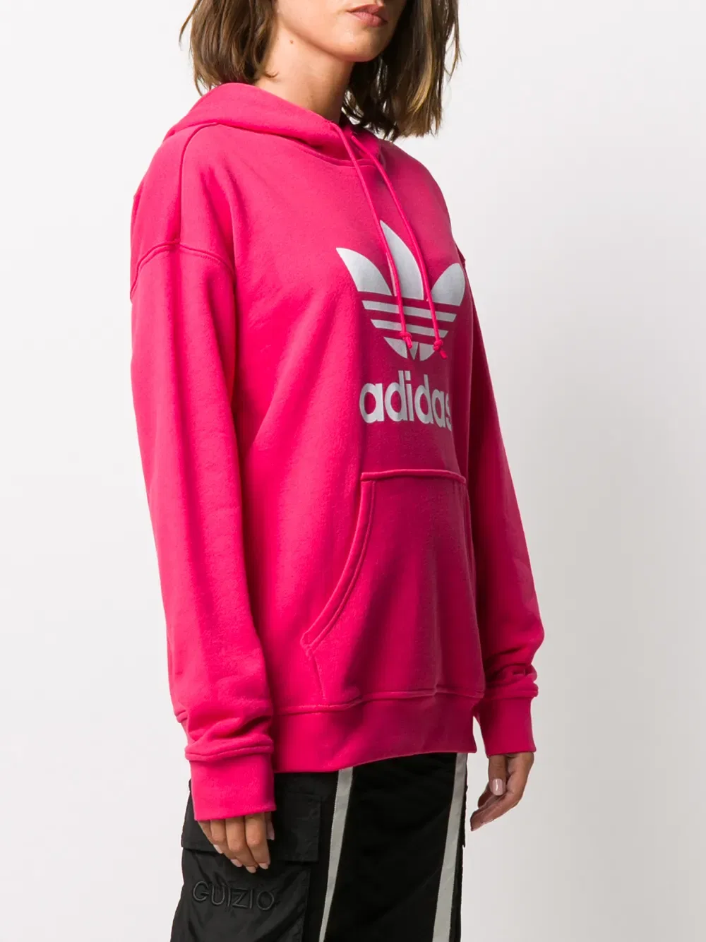 Худи с логотипом Adidas, розовый — фото 3