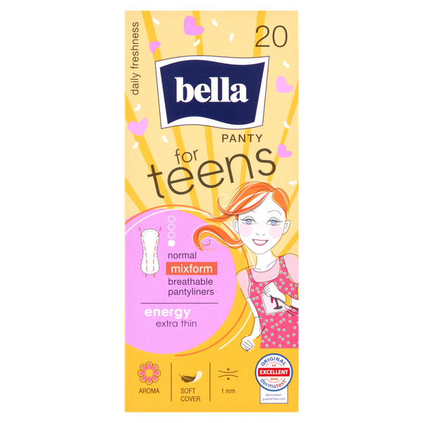 

Ежедневные прокладки Energy, 20 шт./1 упаковка. Bella For teens