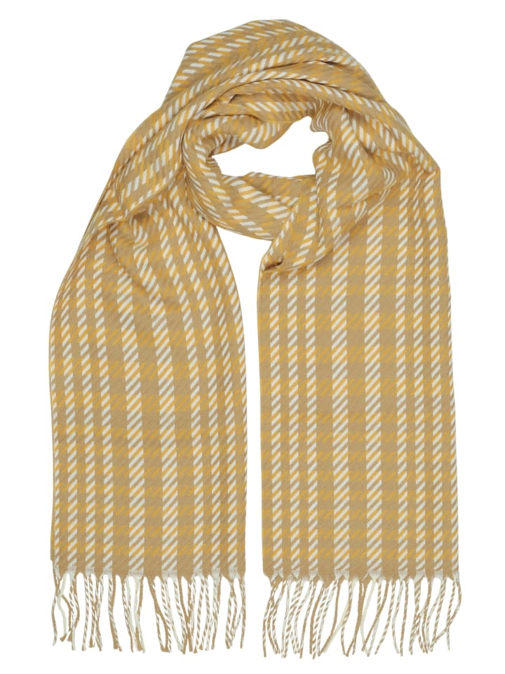 

Зимний шарф Inverno горчичного цвета collezione alessandro