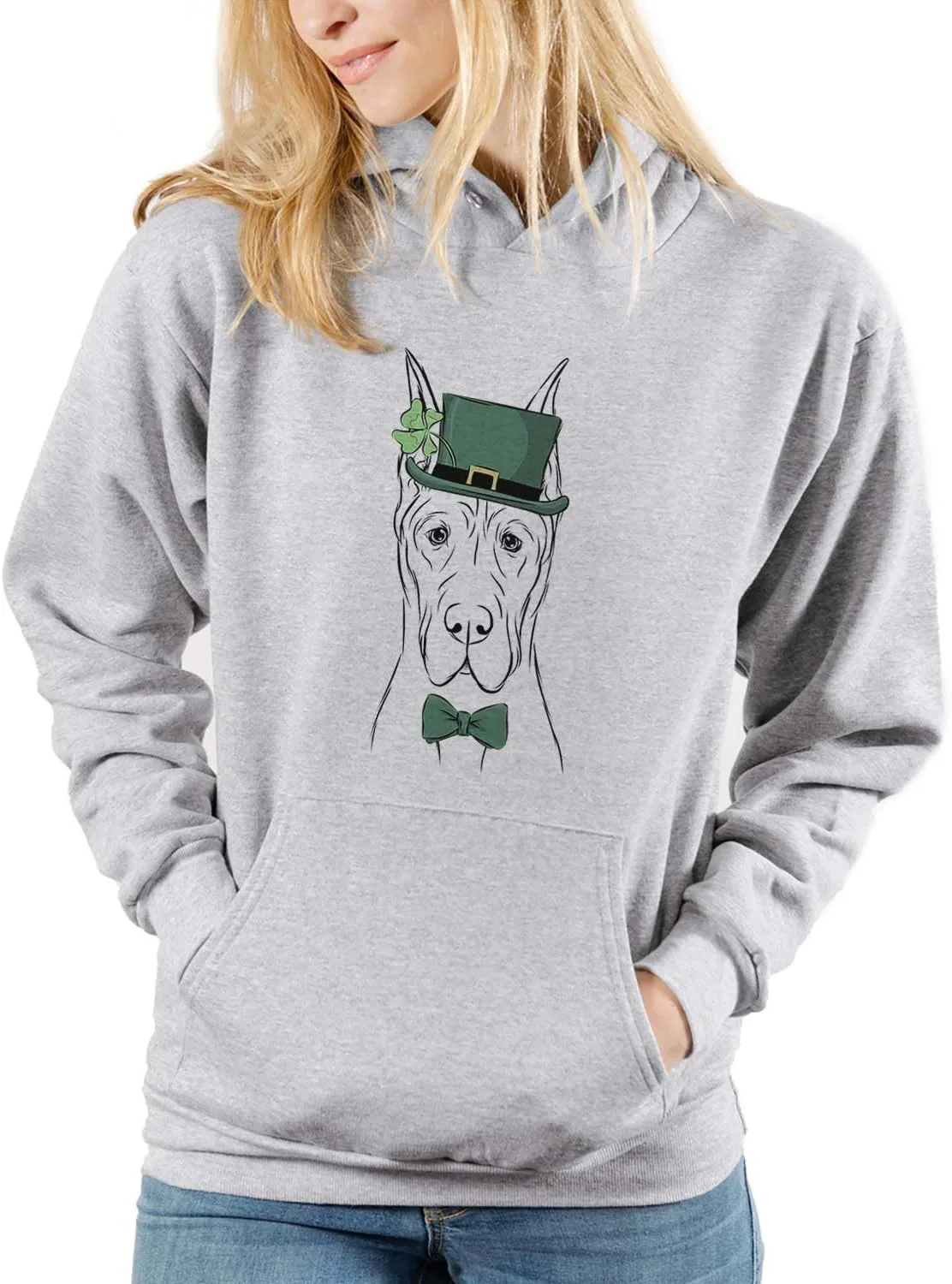 

Футболка Triblend с принтом "St. Patrick's Day Jude The Great Dane Dog" Inkopious