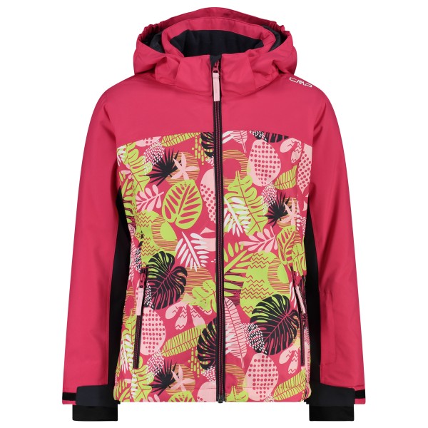 

Куртка для девочек с капюшоном на кнопках, твил - горнолыжная куртка Cmp, мультиколор