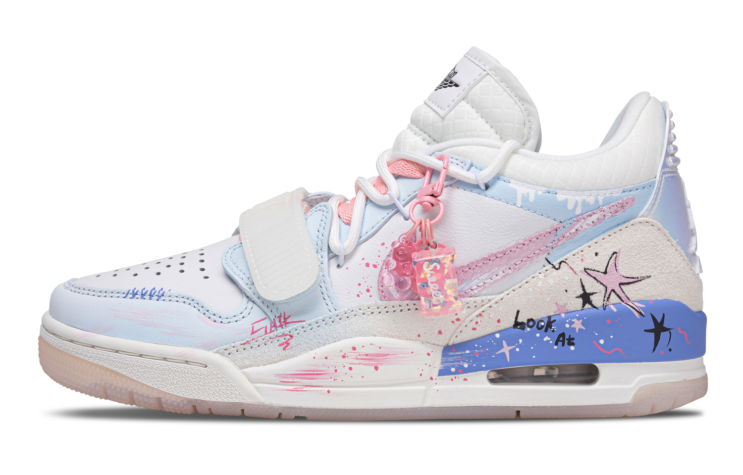 

Legacy 312 Grape Starfish амортизация дышащие низкие кроссовки Unisex в стиле Vintage Jordan, белый/розовый/фиолетовый