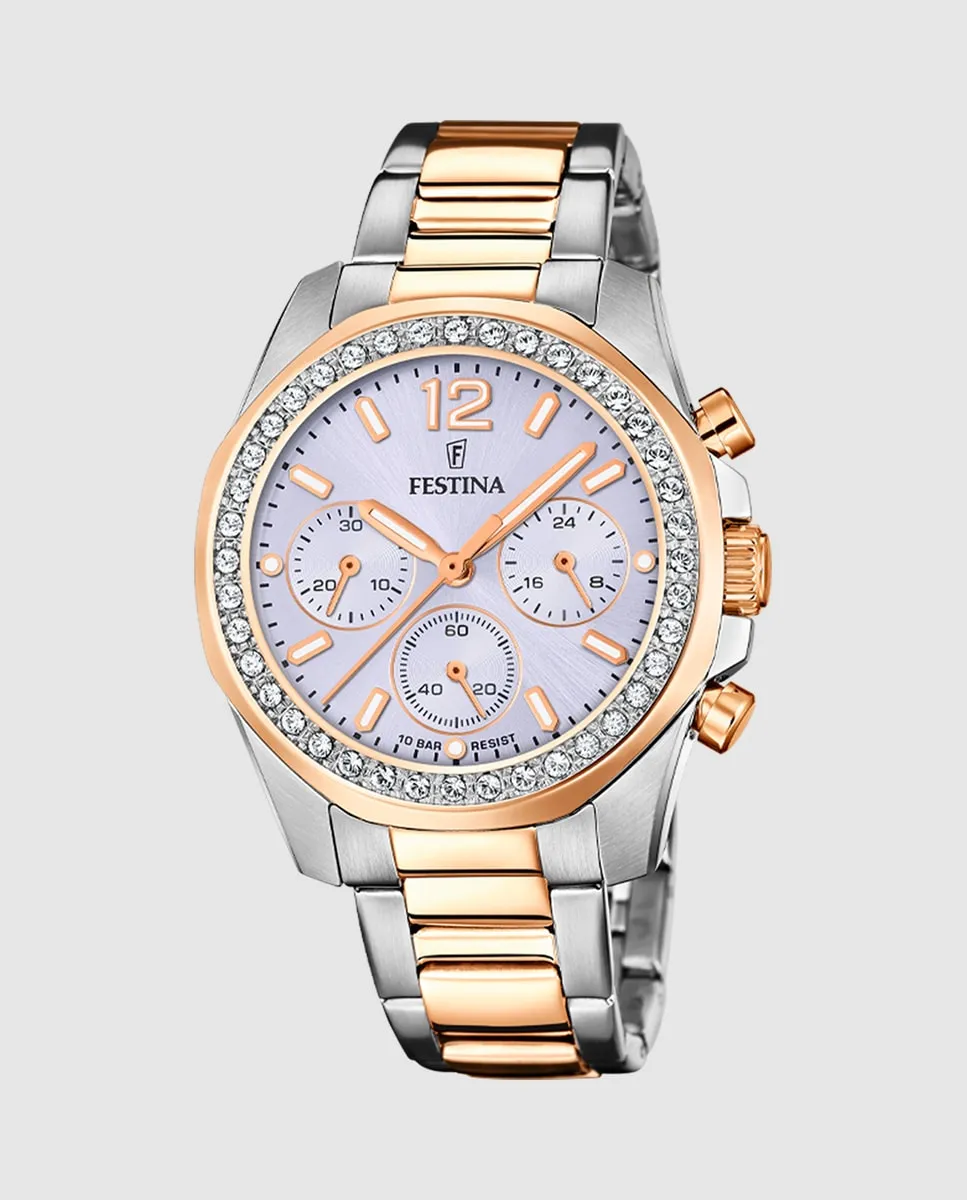 

F20608/3 Boyfriend Rainbow женские стальные часы Festina, мультиколор