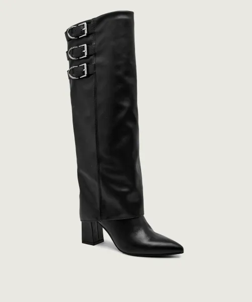 Сапоги Garica с широким каблуком Guess, черный