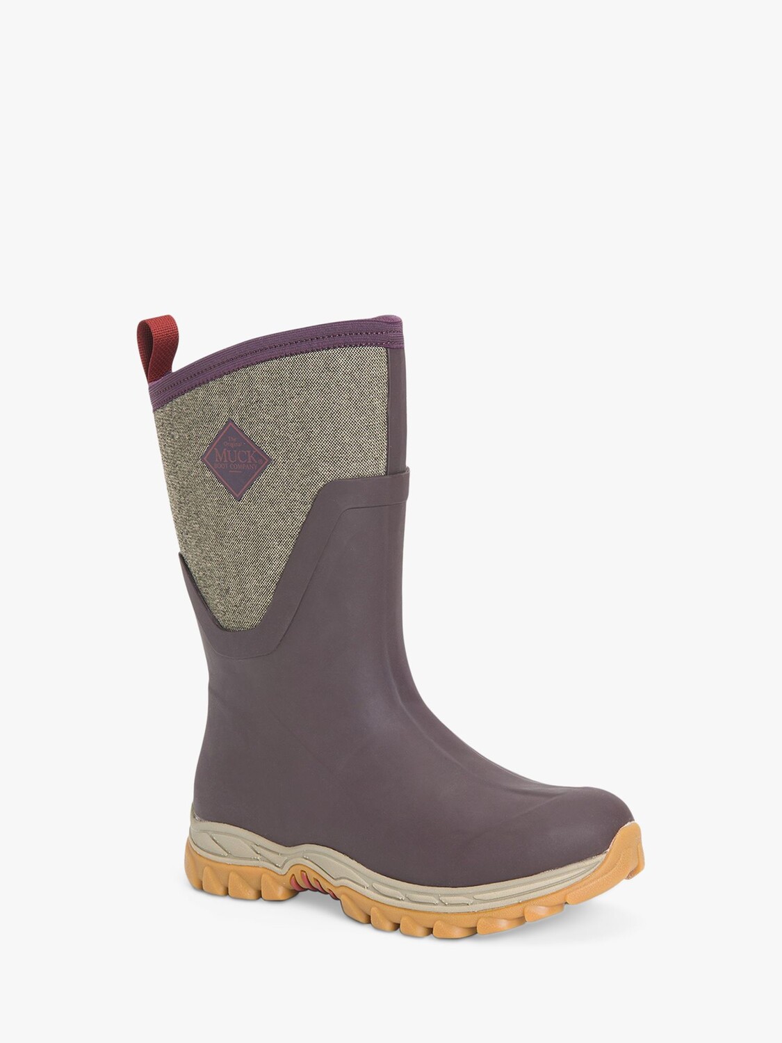 Женские резиновые сапоги Muck Arctic Sport с подкладкой, винный — фото 2