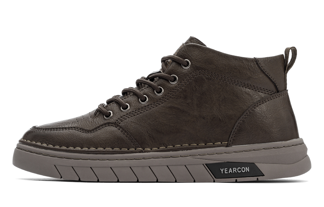 

Кроссовки Slip-Resistant Mid-Top Skateboard Shoes Men's YEARCON, Chestnut Brown