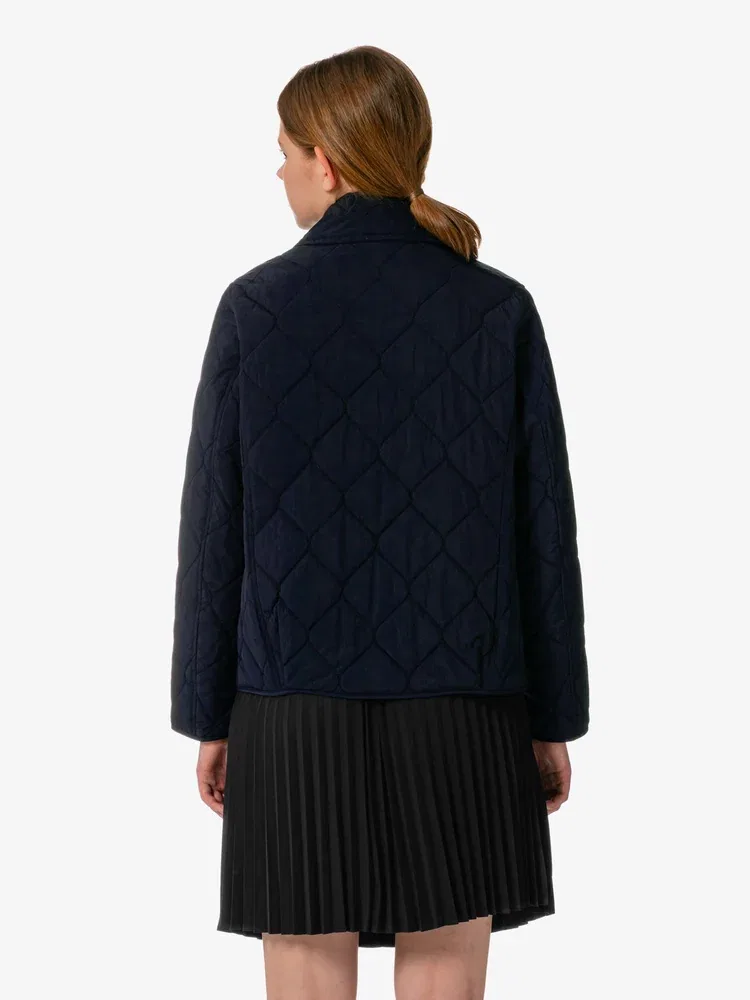 Пуховик LACOSTE Navy, стеганый, темно-синий — фото 3