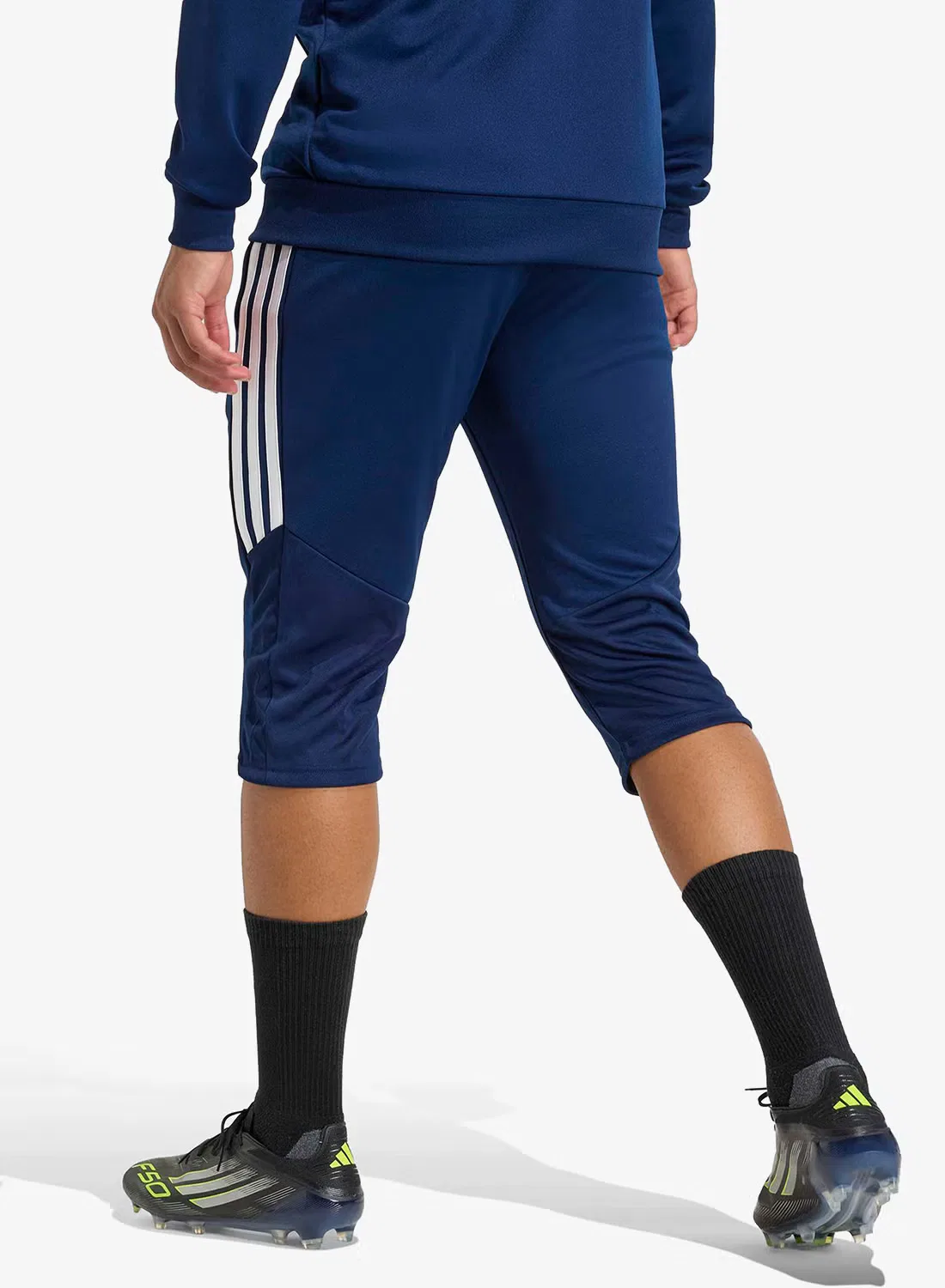 Брюки тренировочные 3/4 Tiro26 League Adidas, голубой — фото 2