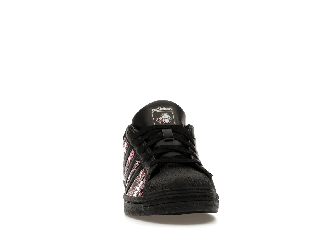 Детские кроссовки Lifestyle с принтом Adidas Superstar Adidas, Core Black/Core Black/Cloud White — фото 2