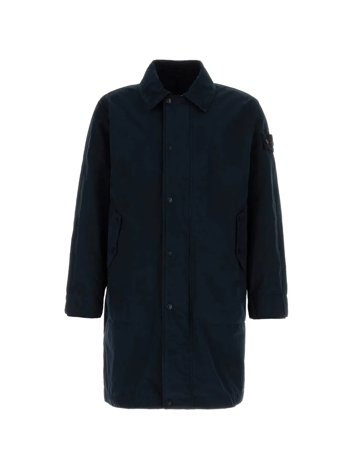 Тренч-пальто синего цвета Stone Island, синий