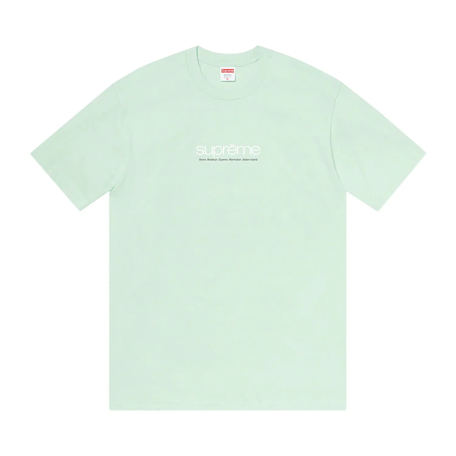 Футболка с принтом Five Boroughs Supreme, Pale Aqua