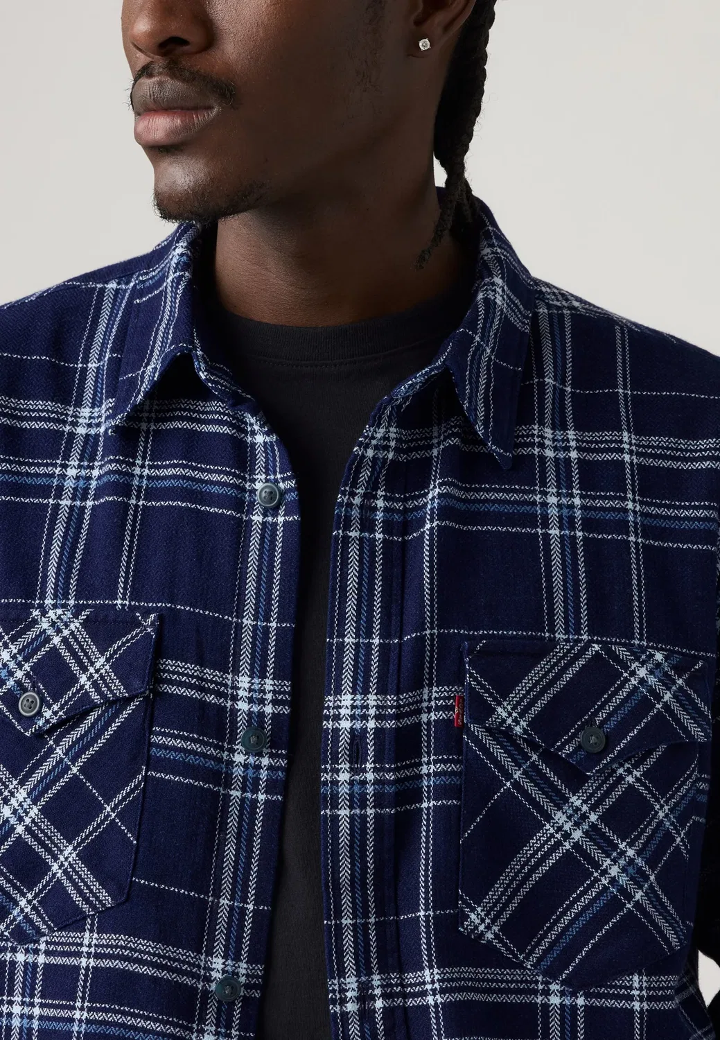 Рубашка в западном стиле свободного кроя Levi'S, Indigo — фото 4