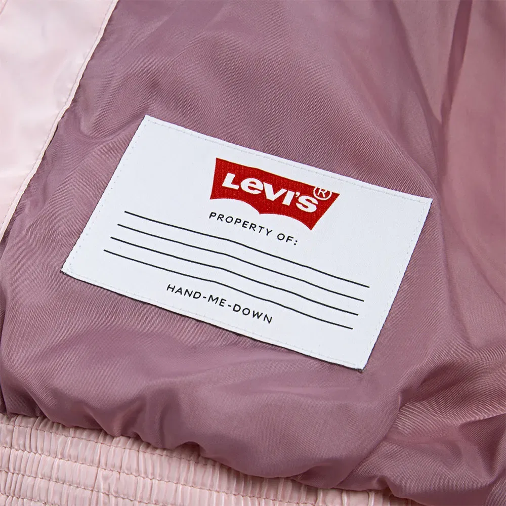 Детская куртка-пуховик с блестящим покрытием Levi's, Pink — фото 4