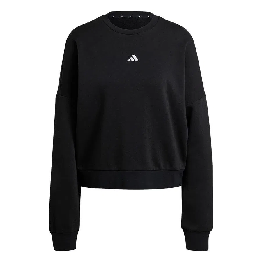 Женский свитшот с круглым вырезом, модель W SL FC SWT, adidas, Черный