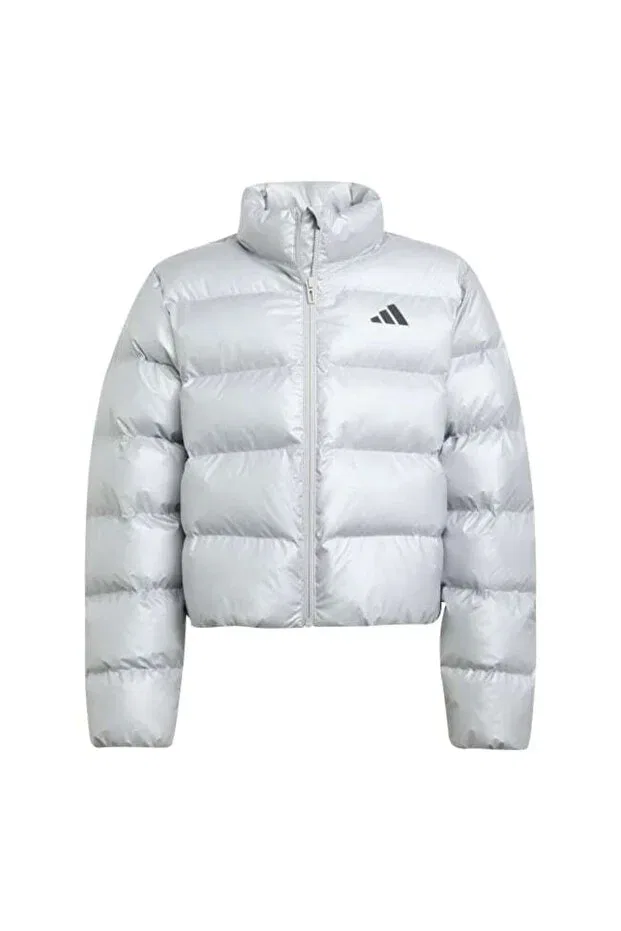Детская куртка для девочек с длинным рукавом Adidas, Silvmt Blkref