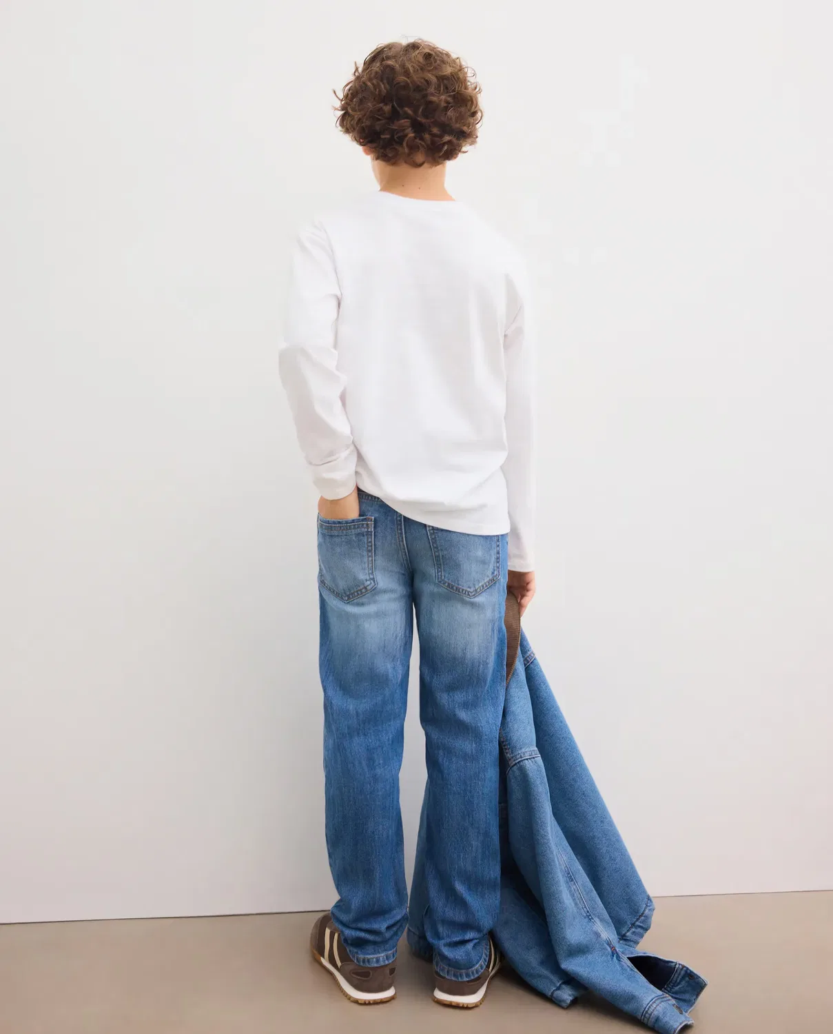 Детские джинсы для мальчиков прямого кроя Kids El Corte Inglés, Azul Pálido — фото 3
