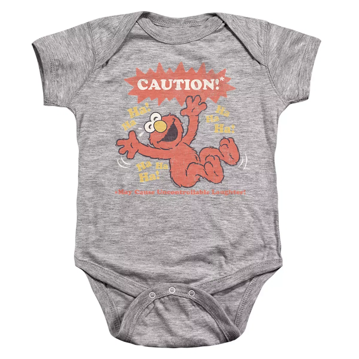 Детское боди с коротким рукавом Sesame Street, Athletic Heather
