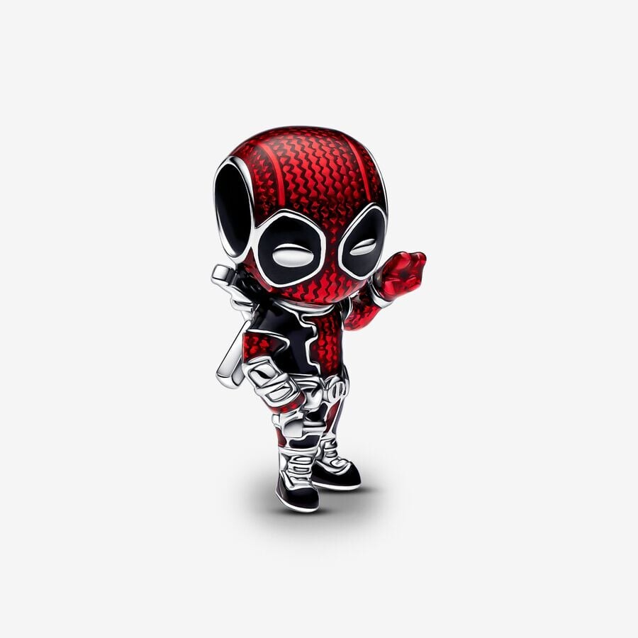 

Шарм Pandora Marvel Deadpool, серебро/красный