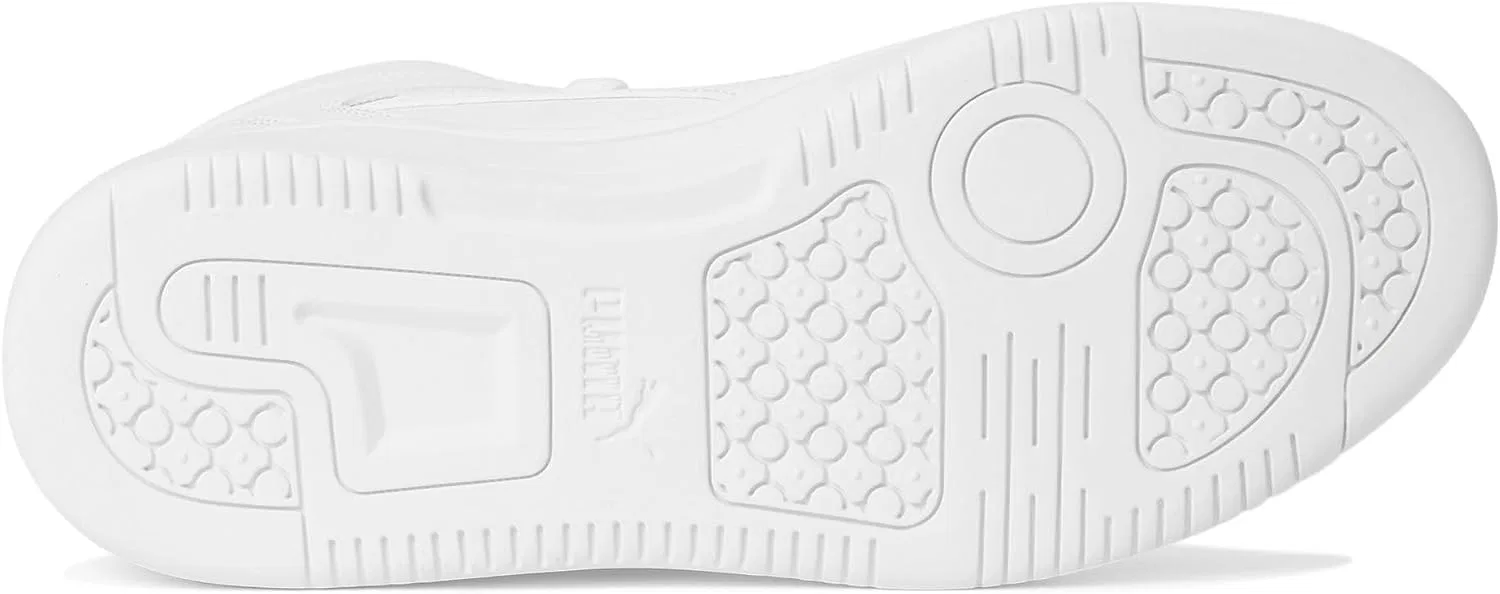 Детские кроссовки для девочек Rebound Layup Mid PUMA, Puma White/Gray Violet — фото 4