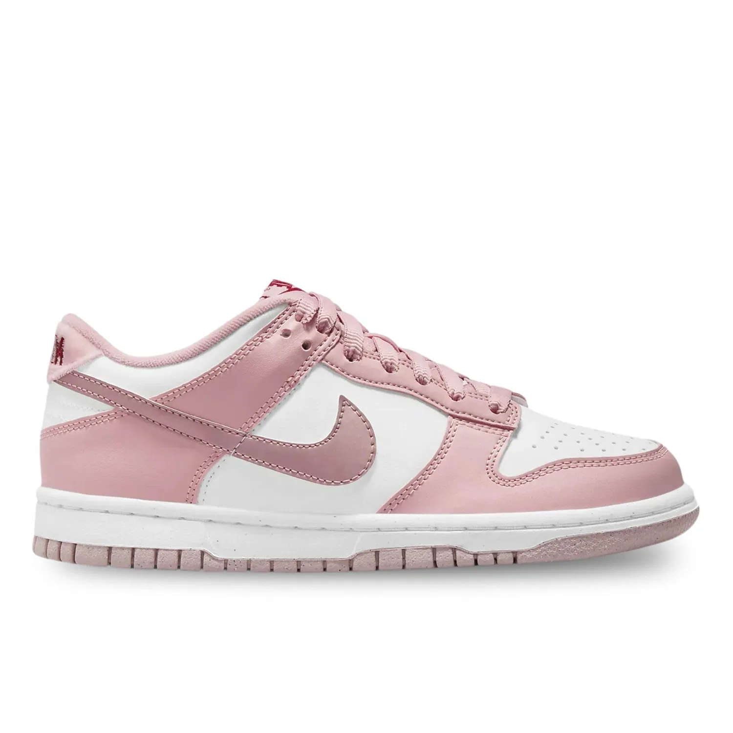 Детские кроссовки для мальчиков с принтом Dunk Low GS NIKE, Pink White — фото 2