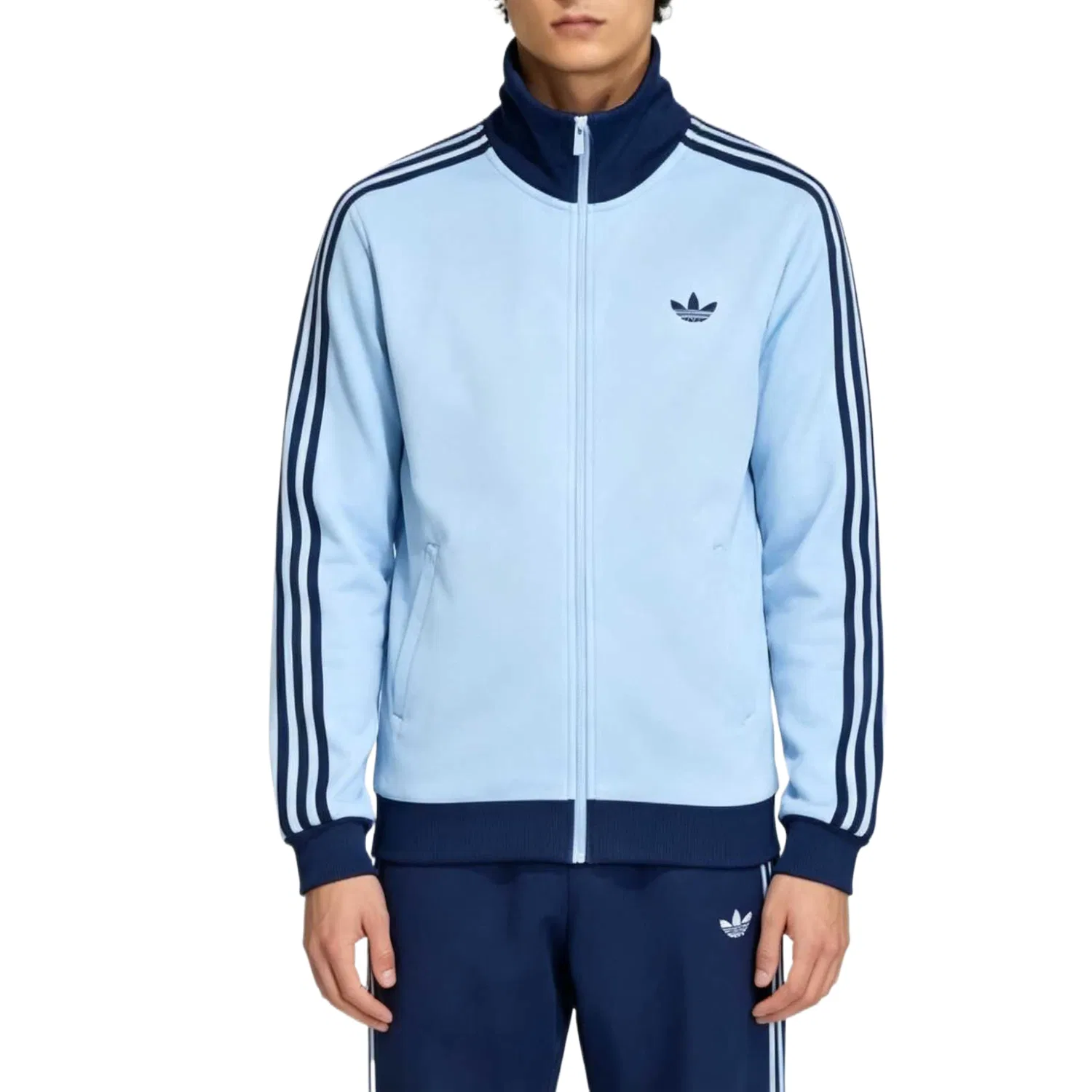 Мужская куртка с воротником-стойкой Adidas Originals, Sky/Midnight Indigo — фото 3