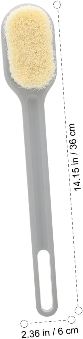 Щетка для тела с длинной ручкой, FRCOLOR, 2 шт., Grey — фото 2