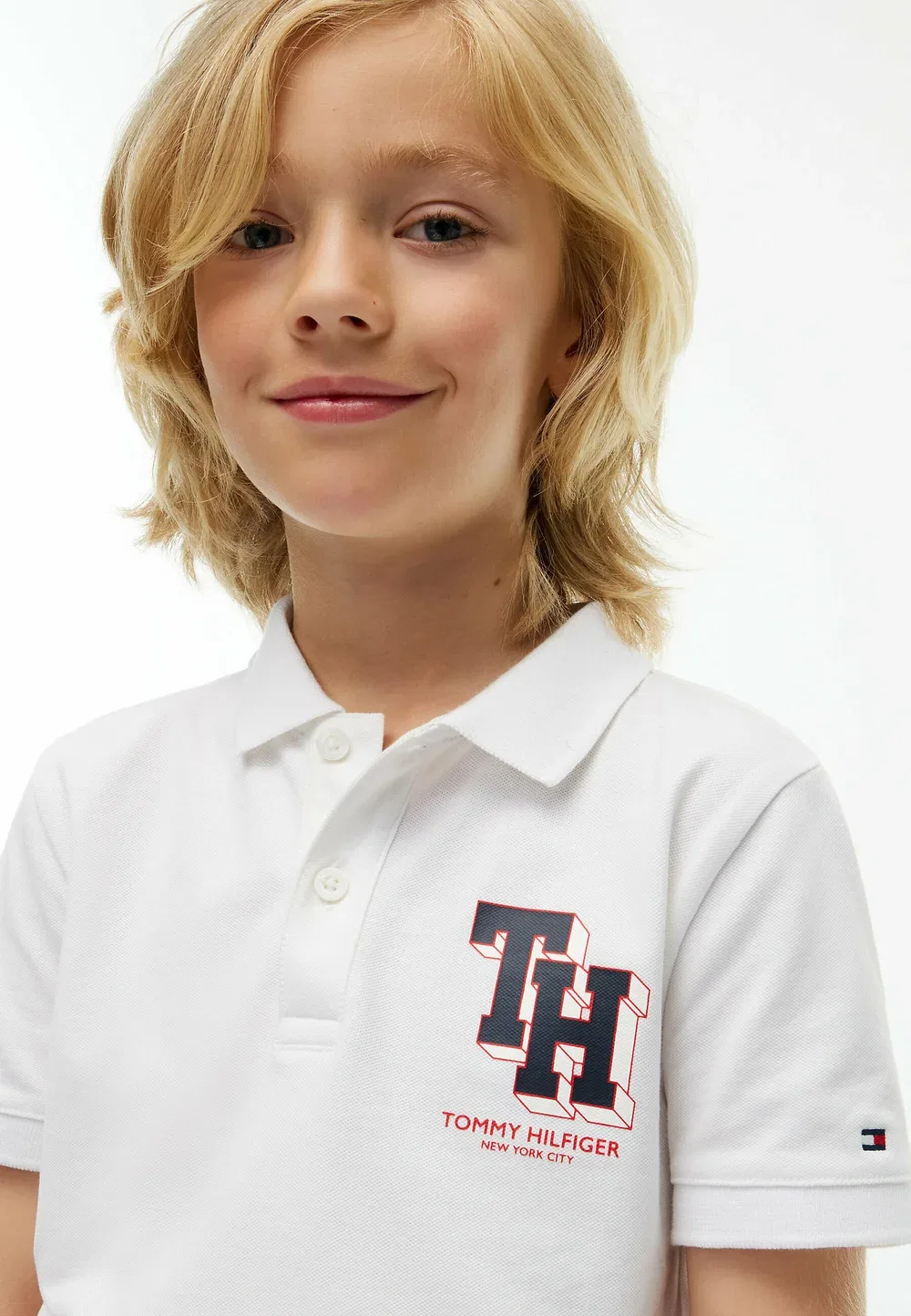 Поло-Рубашка стандартного кроя с логотипом - поло-рубашка Tommy Hilfiger, White — фото 4