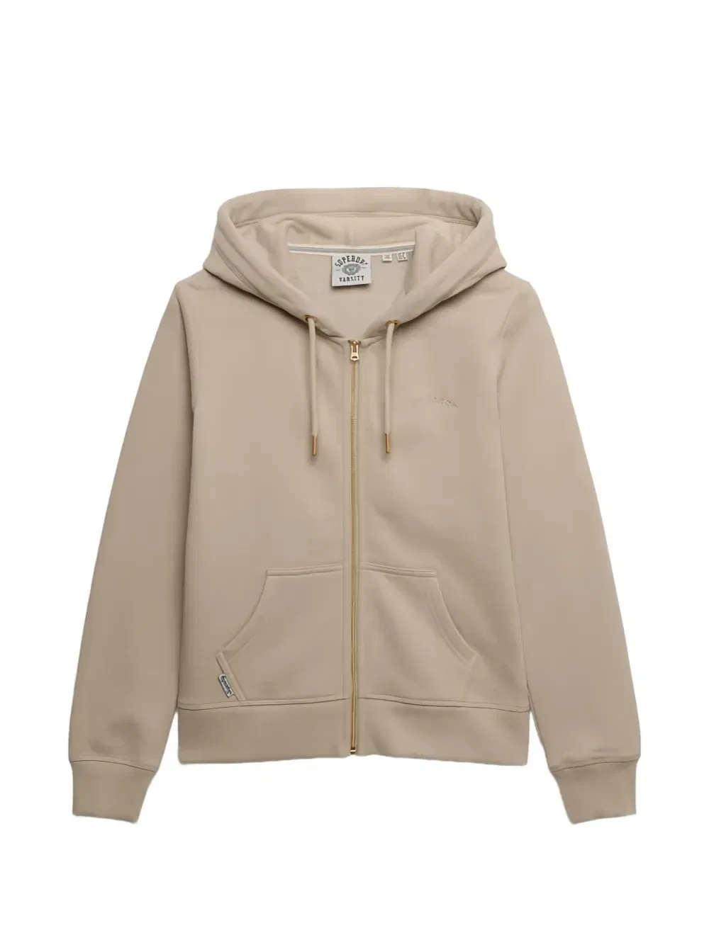 Худи Essential на молнии Superdry, бежевый