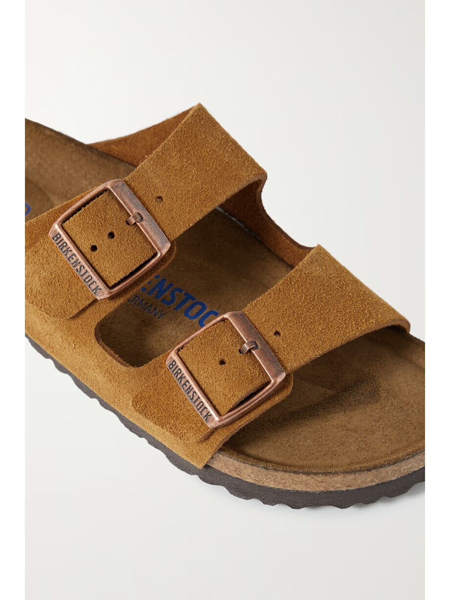 Сандалии Arizona замшевые Birkenstock, коричневый — фото 4