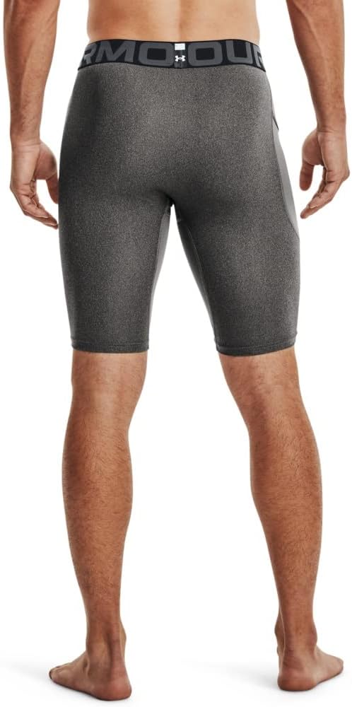 Шорты Under Armour Boys HeatGear Armour, Carbon Heather (090)/Black — фото 2