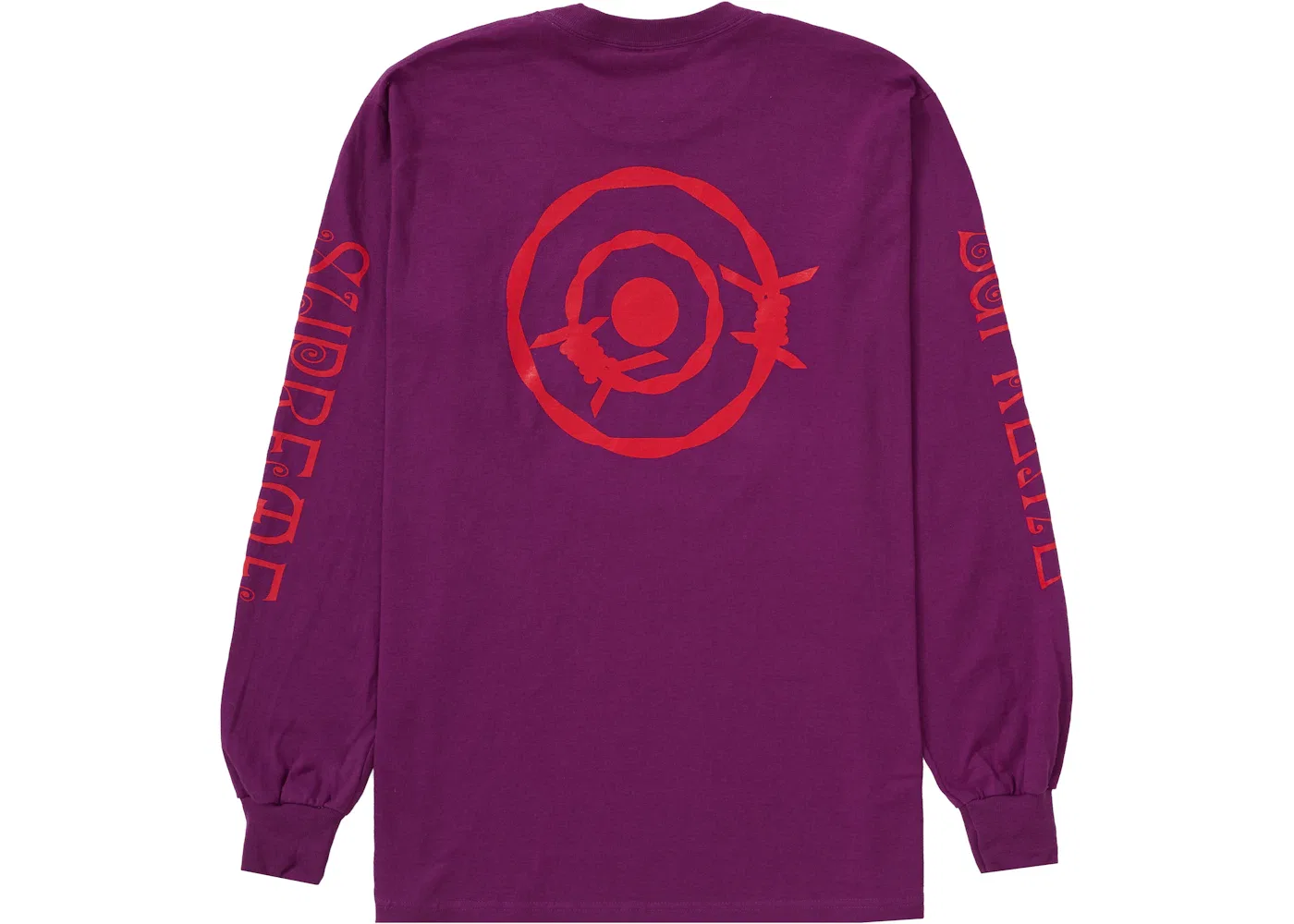 Мужская футболка с длинным рукавом Supreme SOUTH2 WEST8 L/S Pocket Tee, Purple — фото 2