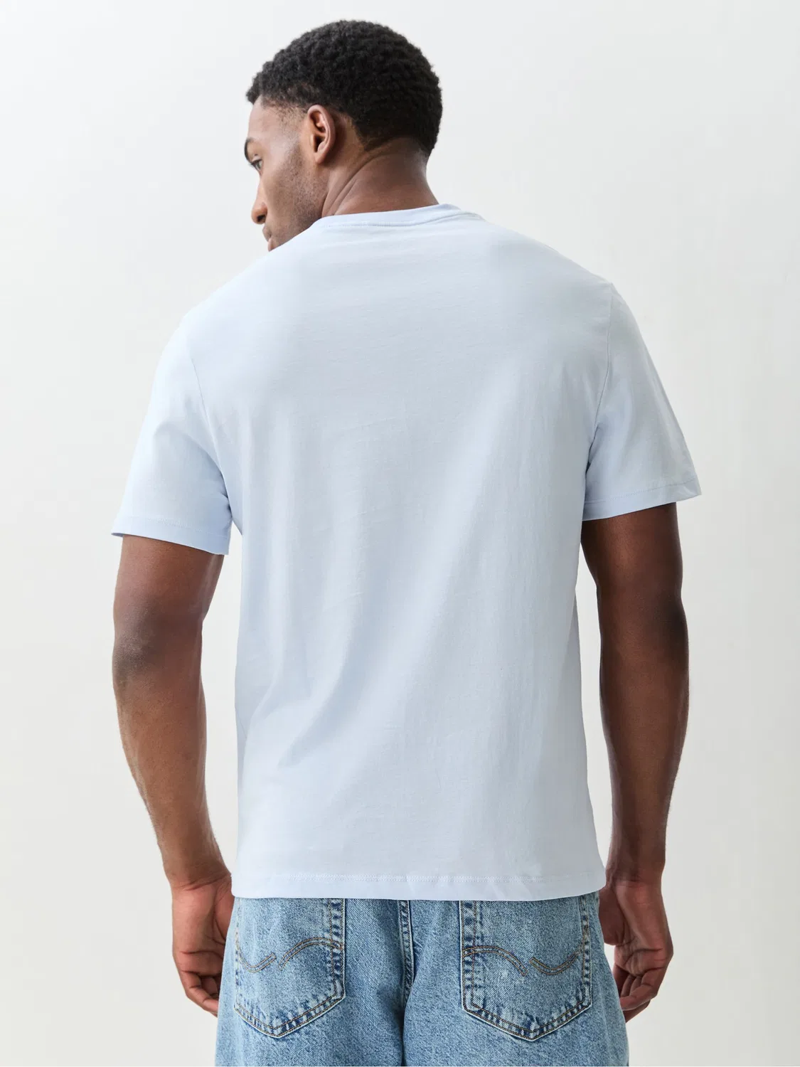 Футболка с принтом крокодила Lacoste Sky Blue — фото 3
