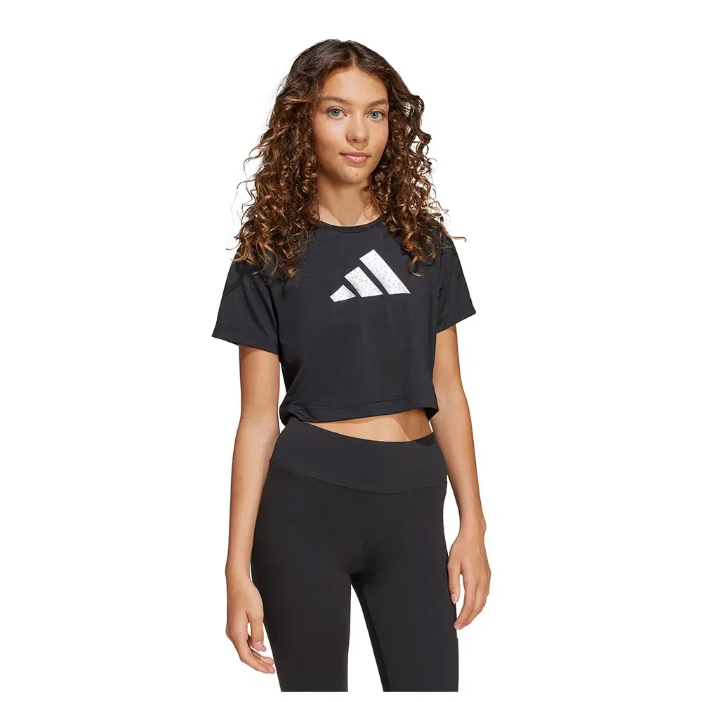 Футболка с коротким рукавом Glam Print Adidas, черный