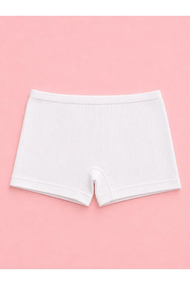 Детские трусы для девочек хлопковые комплект 12 шт Ultra comfortable 100% cotton ribbed girls' panties 12 pieces Meyzz, Assorted Ribbed Boxers — фото 3