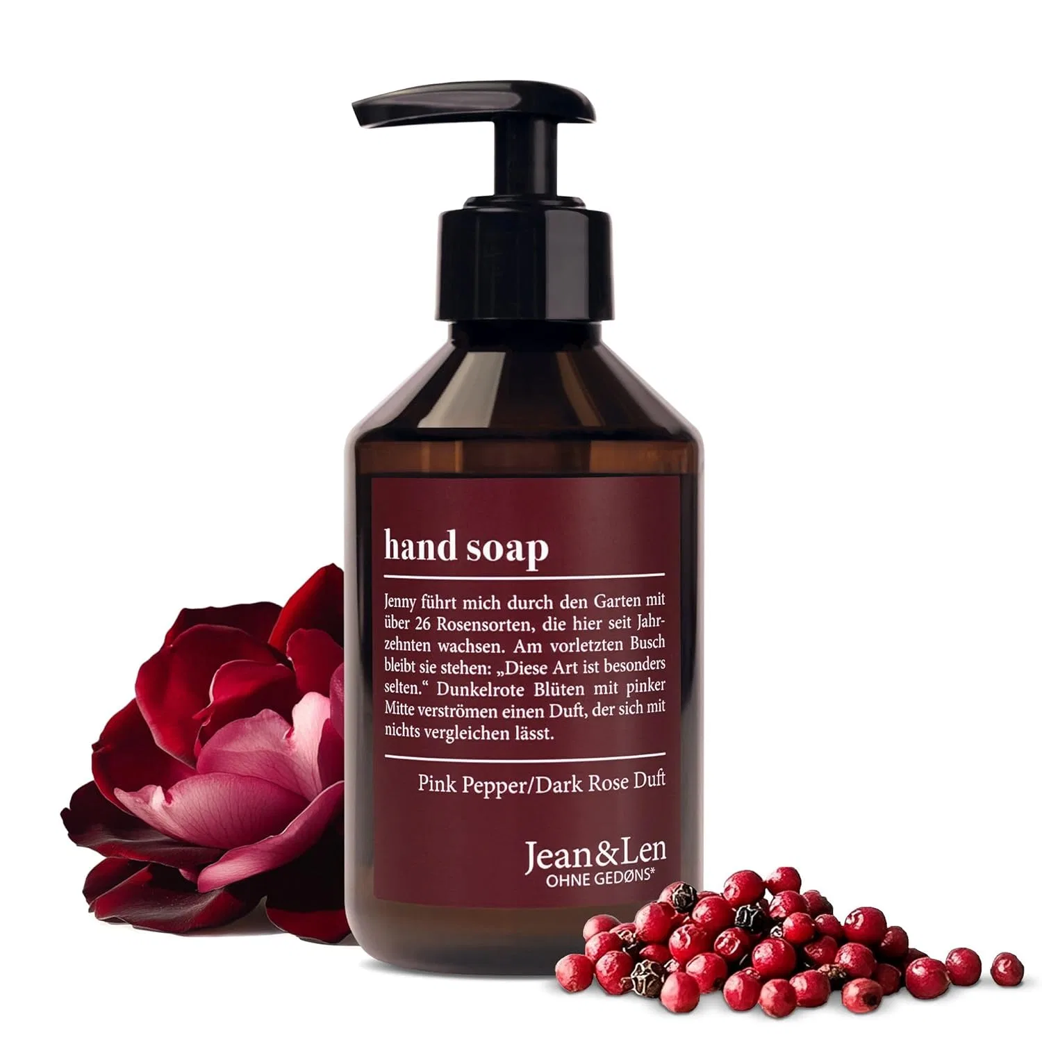 Жидкое мыло Pink Pepper & Dark Rose, Jean & Len, 250 мл