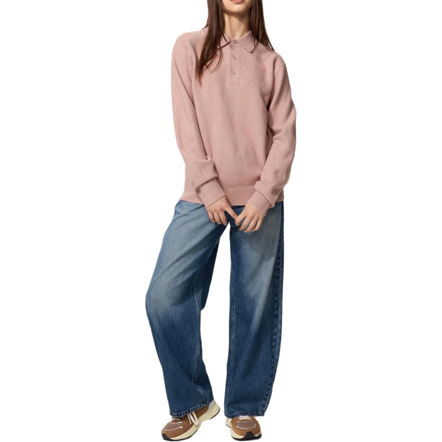 Детское поло с воротником-поло Unisex FW26 Polo Shirts UNIQLO — фото 4