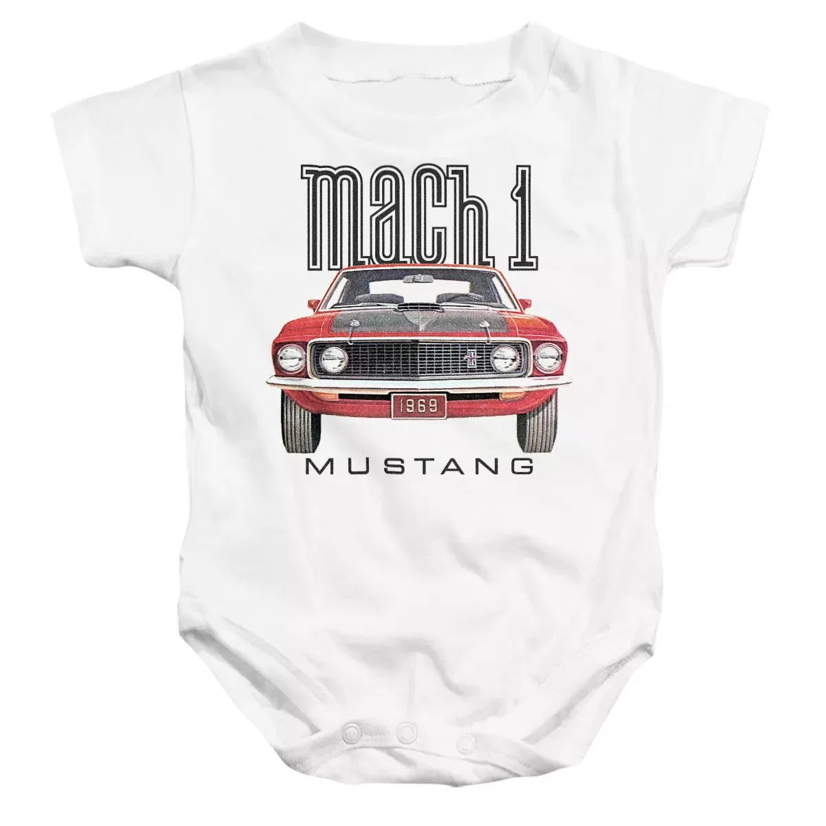 Детское боди с коротким рукавом Ford Mustang 69 Mach 1 Ford, White