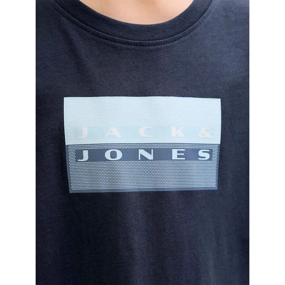 Футболка с принтом в горошек Jack & Jones, синий — фото 4