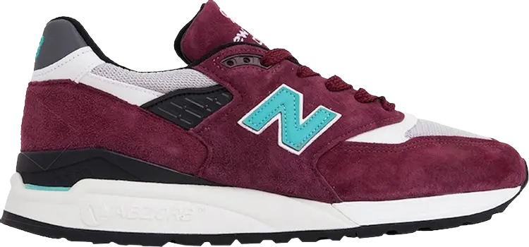 

Кроссовки New Balance 998 'Burgundy Teal', красный