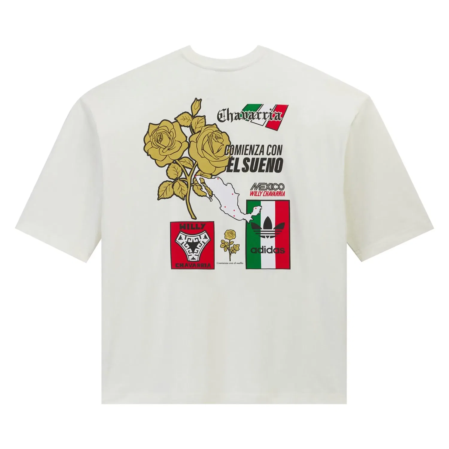 Футболка Adidas x Willy Chavarria Merch Tee, белый — фото 2