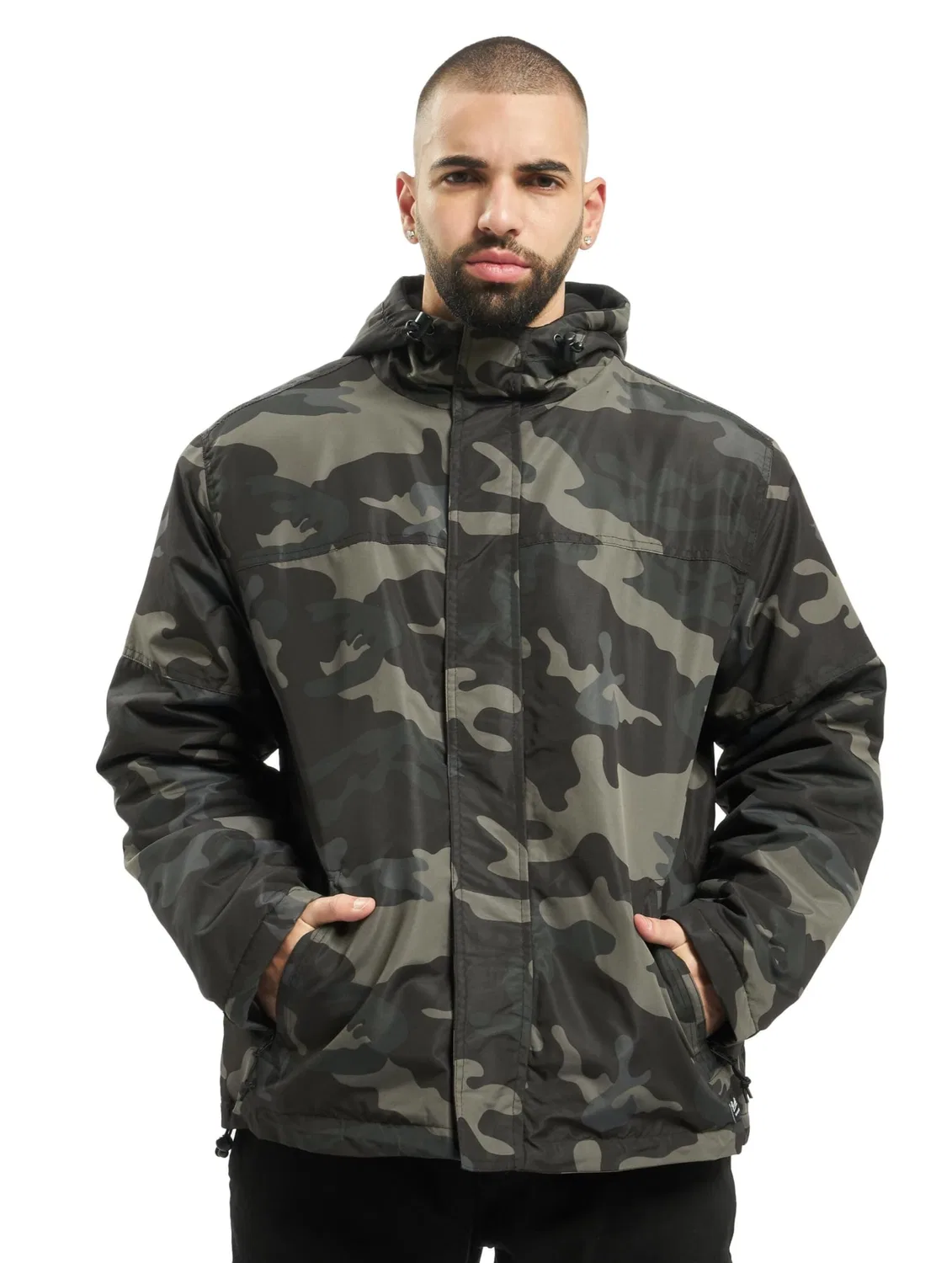 Мужская ветровка с молнией Brandit, darkcamo
