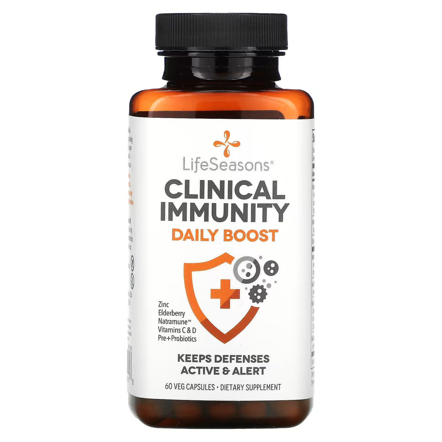 

LifeSeasons, Clinical Immunity, Daily Boost, 60 растительных капсул