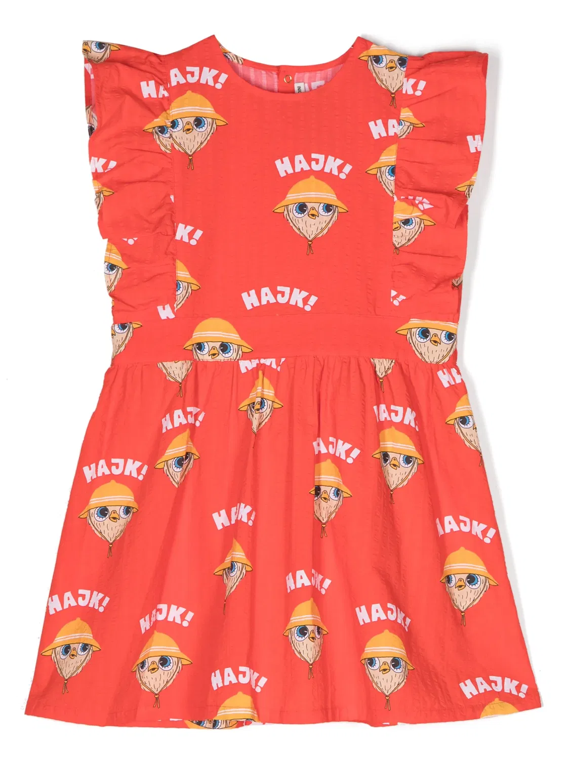 Мини-платье с принтом Hajk! Mini Rodini, красный