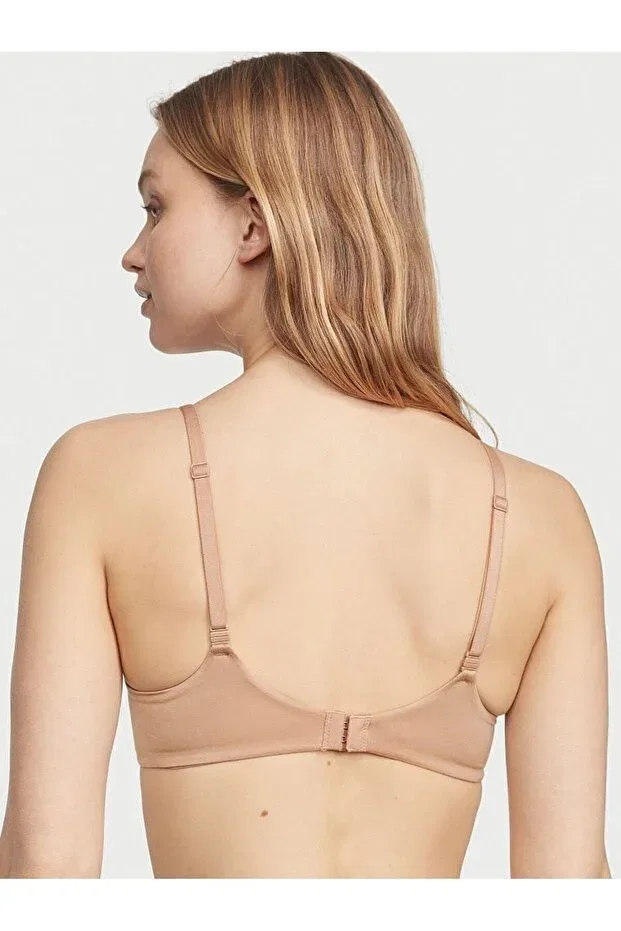 Женский бюстгальтер без бретелек Smooth Light Support Demi Bra Victoria'S Secret, Beige — фото 4