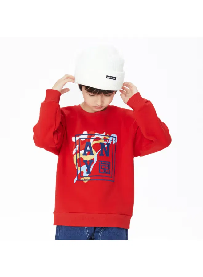 Худи с длинным рукавом Annil, красный — фото 3