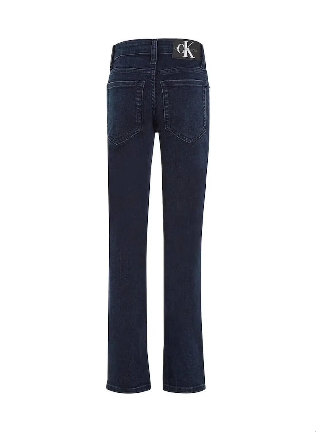 Джинсы прямые с посадкой mid rise, модель Slim fit, Calvin Klein Jeans, синий — фото 4