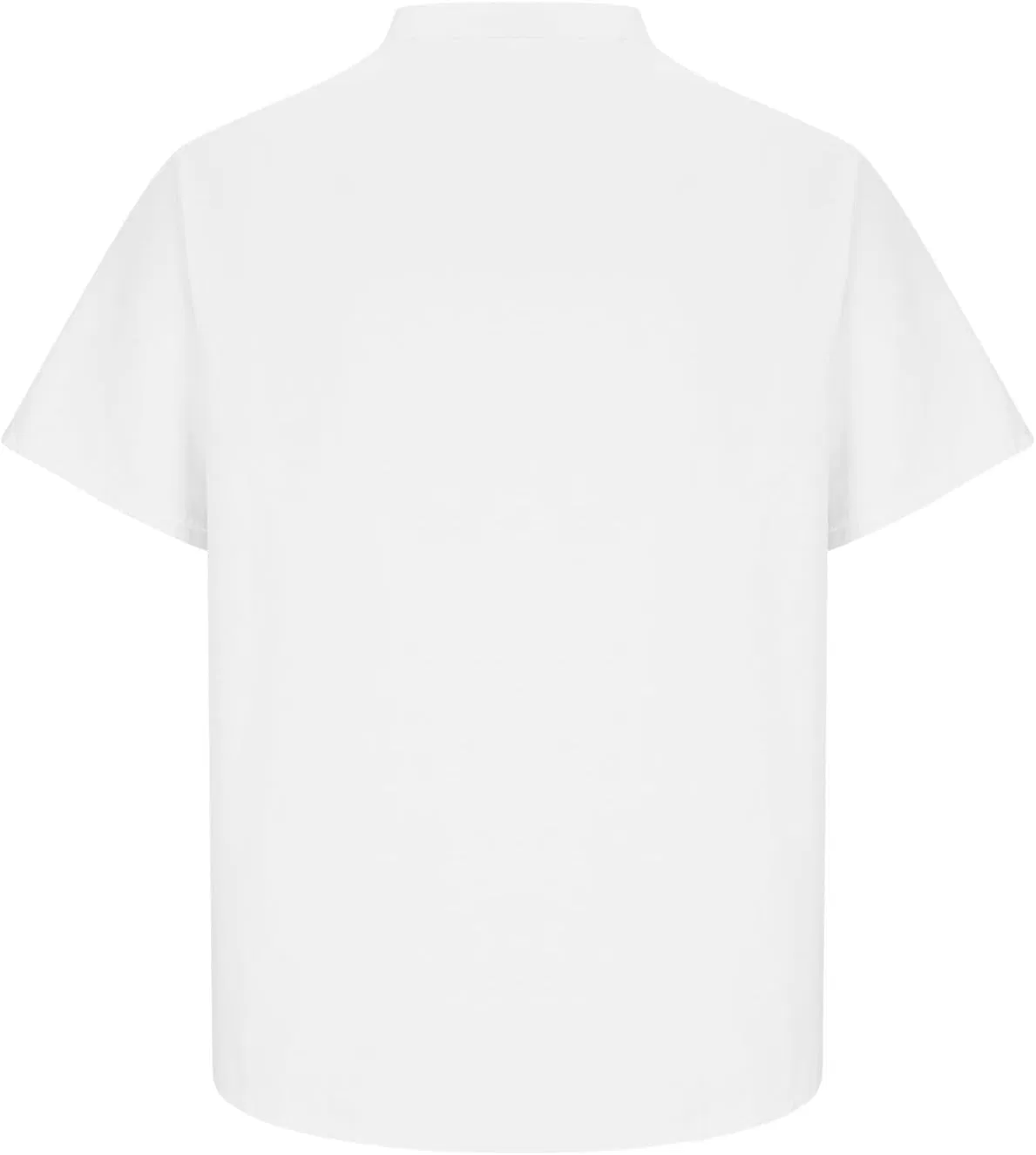 Мужская хлопковая футболка с V-образным вырезом Henley Slim-Fit, White — фото 3
