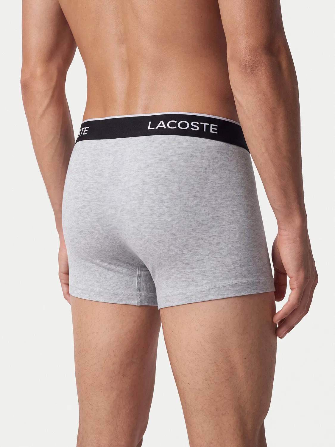 Мужской комплект боксеров Lacoste, серый — фото 3