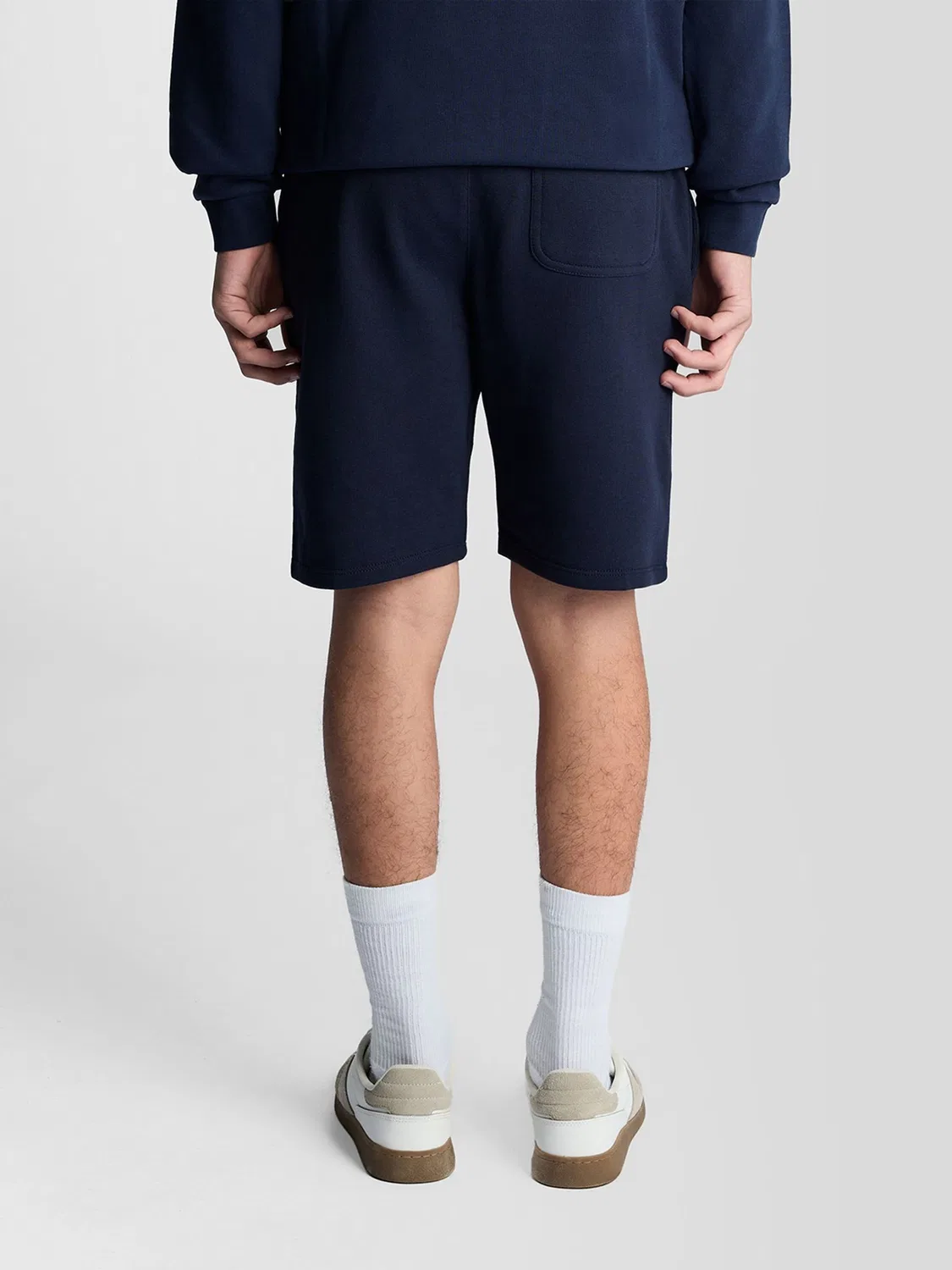 Шорты джерси Lyle & Scott, темно-синий — фото 4