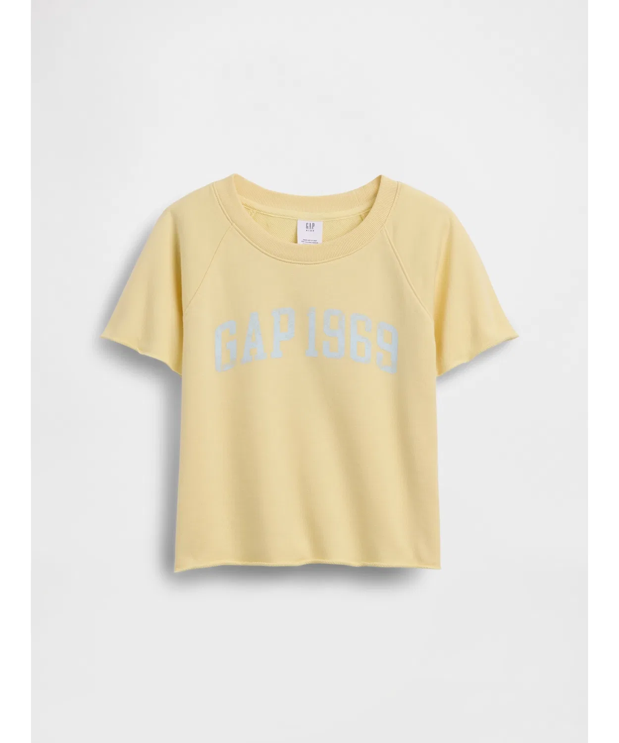 Детская футболка оверсайз с принтом GAP, Off White — фото 4